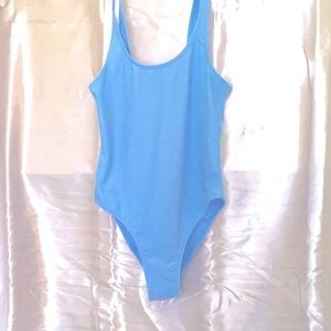 Baby blue swimsuit